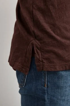 Velvet By Graham & Spencer Mens RANDALL COTTON SLUB POLO