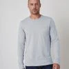 Velvet By Graham & Spencer SIMEON RAW EDGE COTTON SLUB TEE Mens