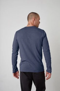 Velvet By Graham & Spencer SIMEON RAW EDGE COTTON SLUB TEE