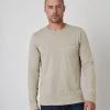 Velvet By Graham & Spencer SIMEON RAW EDGE COTTON SLUB TEE