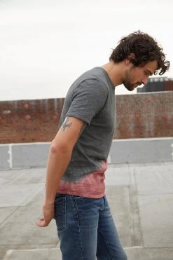 Velvet By Graham & Spencer Mens FABIAN SLUB TIE DYE TEE