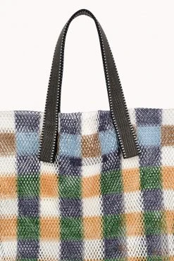 SMALL GINGHAM MESH TOTE BY EPICE Womens