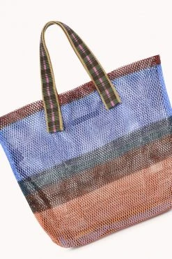 SMALL STRIPED MESH TOTE BY EPICE
