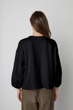 Velvet By Graham & Spencer PRIYA PUFF SLEEVE SWEATSHIRT Womens 27 Velvet By Graham & Spencer PRIYA PUFF SLEEVE SWEATSHIRT Womens