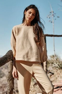 Velvet By Graham & Spencer PRIYA PUFF SLEEVE SWEATSHIRT Womens