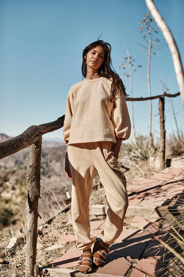 Velvet By Graham & Spencer PRIYA PUFF SLEEVE SWEATSHIRT Womens 4 Velvet By Graham & Spencer PRIYA PUFF SLEEVE SWEATSHIRT Womens