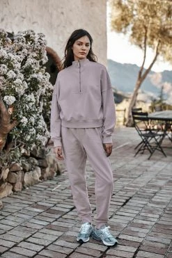 Velvet By Graham & Spencer ROXIE MOCK NECK ZIP SWEATSHIRT