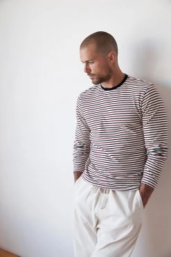 Velvet By Graham & Spencer Mens DESMOND STRIPED TEE