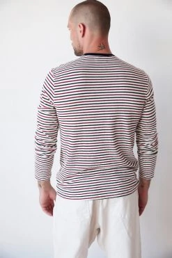 Velvet By Graham & Spencer Mens DESMOND STRIPED TEE