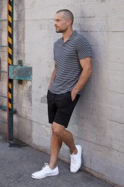 Velvet By Graham & Spencer Mens EVERETT STRIPED POLO