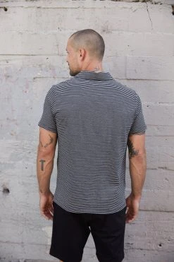 Velvet By Graham & Spencer Mens EVERETT STRIPED POLO