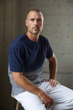 Velvet By Graham & Spencer JAMESON STRIPED POCKET TEE