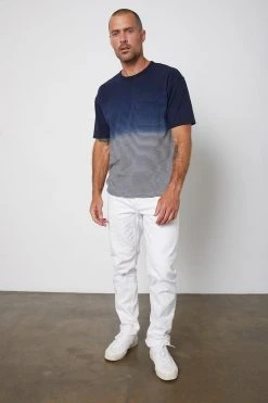 Velvet By Graham & Spencer JAMESON STRIPED POCKET TEE