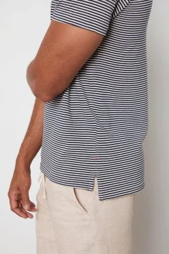 Velvet By Graham & Spencer Mens WILLIAM STRIPED POLO