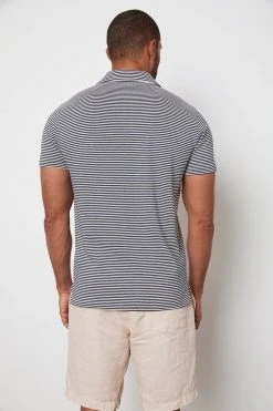 Velvet By Graham & Spencer Mens WILLIAM STRIPED POLO