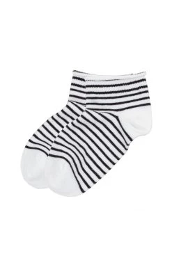 Velvet By Graham & Spencer STRIPED BOOTIE SOCK BY LITTLE RIVER SOCK MILL Accessories