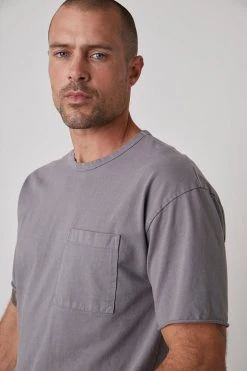 Velvet By Graham & Spencer LOGAN POCKET TEE Mens 7 Velvet By Graham & Spencer LOGAN POCKET TEE Mens