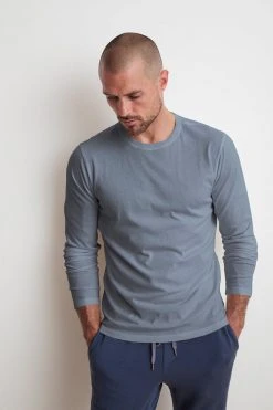 Velvet By Graham & Spencer AUSTIN SUEDED JERSEY LONG SLEEVE TEE