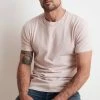 Velvet By Graham & Spencer TUCKER SUEDED JERSEY TEE Mens