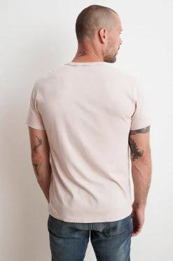 Velvet By Graham & Spencer TUCKER SUEDED JERSEY TEE Mens