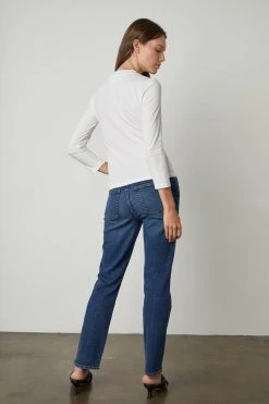 Velvet By Graham & Spencer VICTORIA HI RISE STRAIGHT LEG JEAN