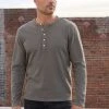 Velvet By Graham & Spencer CLARK SUEDED SLUB HENLEY Mens