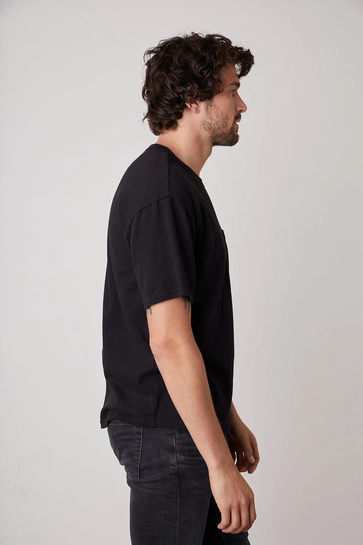 Velvet By Graham & Spencer Mens ERIK SUEDED SLUB POCKET TEE 3 Velvet By Graham & Spencer Mens ERIK SUEDED SLUB POCKET TEE