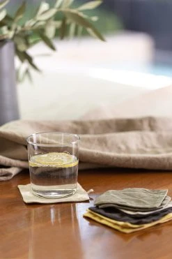 Jenny Graham Home LINEN COASTERS (SET OF 4)