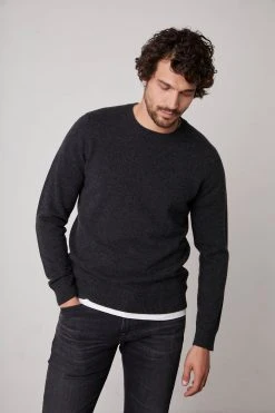 Velvet By Graham & Spencer BIRCH CASHMERE SWEATER Mens