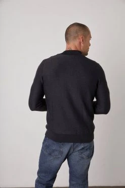 Velvet By Graham & Spencer LAMBERT MOCK NECK ZIP SWEATER