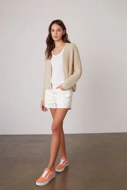 Velvet By Graham & Spencer Womens TERRAH OPEN FRONT CARDIGAN