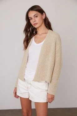 Velvet By Graham & Spencer Womens TERRAH OPEN FRONT CARDIGAN