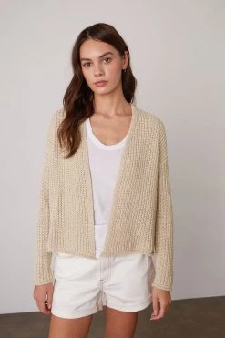 Velvet By Graham & Spencer Womens TERRAH OPEN FRONT CARDIGAN