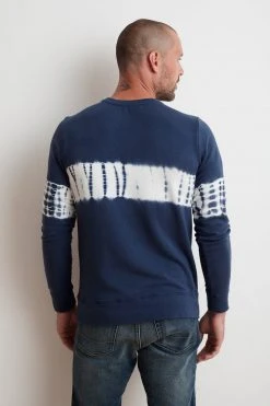 Velvet By Graham & Spencer DEAN LUXE FLEECE TIE DYE PULLOVER