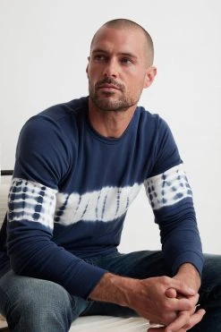 Velvet By Graham & Spencer DEAN LUXE FLEECE TIE DYE PULLOVER