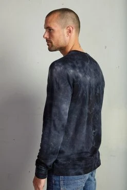 Velvet By Graham & Spencer Mens TREVOR TIE DYE SWEATSHIRT