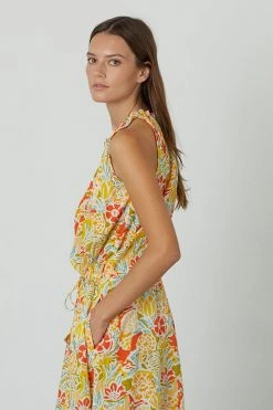 Velvet By Graham & Spencer Womens RAMONA PRINTED TANK DRESS