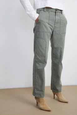 Velvet By Graham & Spencer Womens DREW VINTAGE CANVAS PANT