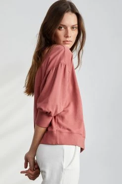 Velvet By Graham & Spencer MAUREEN 3/4 SLEEVE SWEATSHIRT