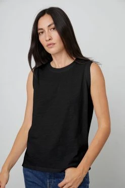 Velvet By Graham & Spencer Womens ELLEN VINTAGE SLUB TANK TOP