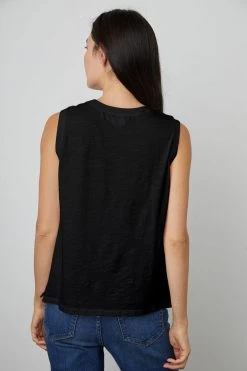 Velvet By Graham & Spencer Womens ELLEN VINTAGE SLUB TANK TOP