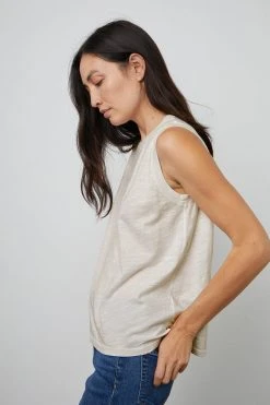 Velvet By Graham & Spencer Womens ELLEN VINTAGE SLUB TANK TOP