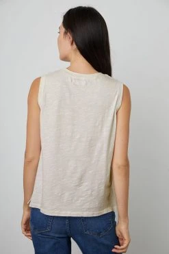 Velvet By Graham & Spencer Womens ELLEN VINTAGE SLUB TANK TOP