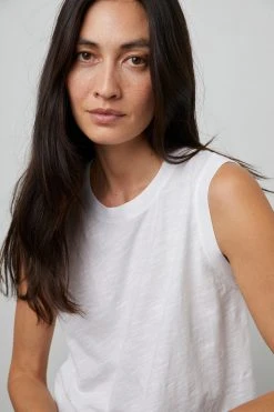 Velvet By Graham & Spencer Womens ELLEN VINTAGE SLUB TANK TOP