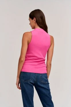 Velvet By Graham & Spencer PAULETTE MOCK NECK TANK TOP Womens