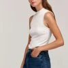 Velvet By Graham & Spencer PAULETTE MOCK NECK TANK TOP Womens