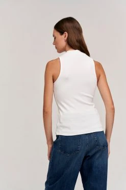 Velvet By Graham & Spencer PAULETTE MOCK NECK TANK TOP Womens