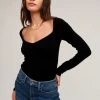 Velvet By Graham & Spencer PEPPA VISCOSE RIB TOP Womens