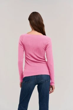 Velvet By Graham & Spencer PEPPA VISCOSE RIB TOP Womens