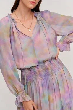 Velvet By Graham & Spencer LEXA PRINTED BLOUSE 5 Velvet By Graham & Spencer LEXA PRINTED BLOUSE